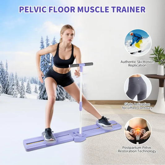 Simulated Skier Training Machine with Resistance Bands