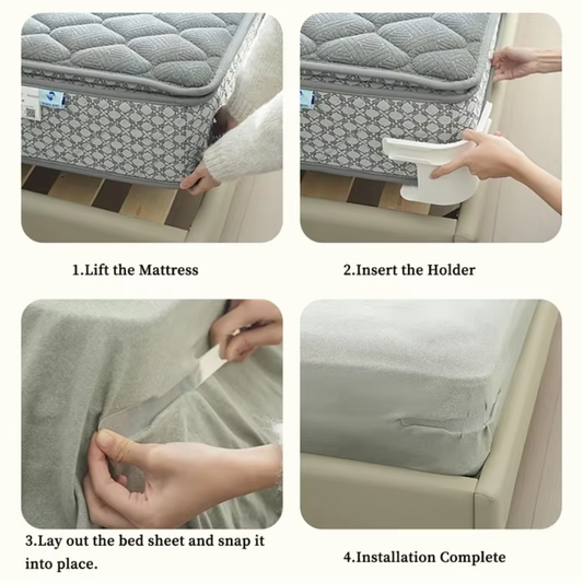4 Pack Fitted Sheet Holders