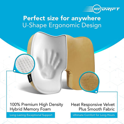 Universal car and chair seat cushion by FusionGadgetsPK, featuring plush, comfortable padding for luxury seating.