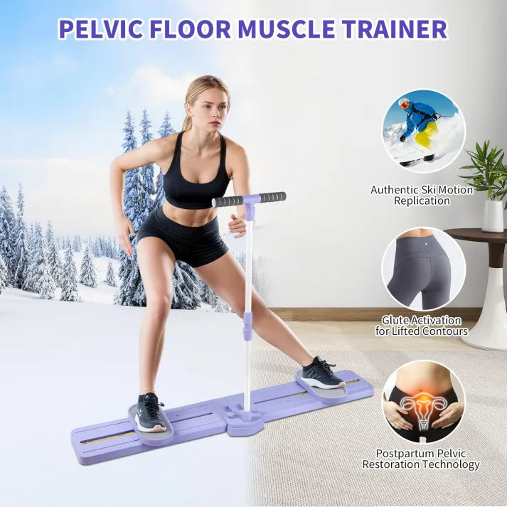 Simulated Skier Training Machine with Resistance Bands