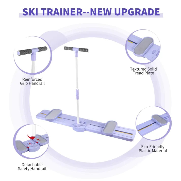 Simulated Skier Training Machine with Resistance Bands