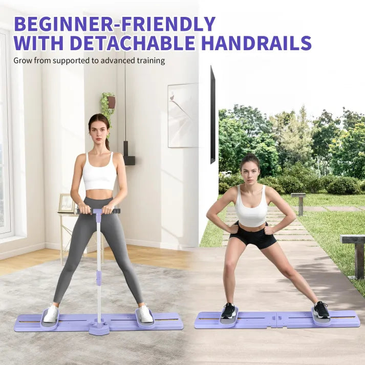 Simulated Skier Training Machine with Resistance Bands